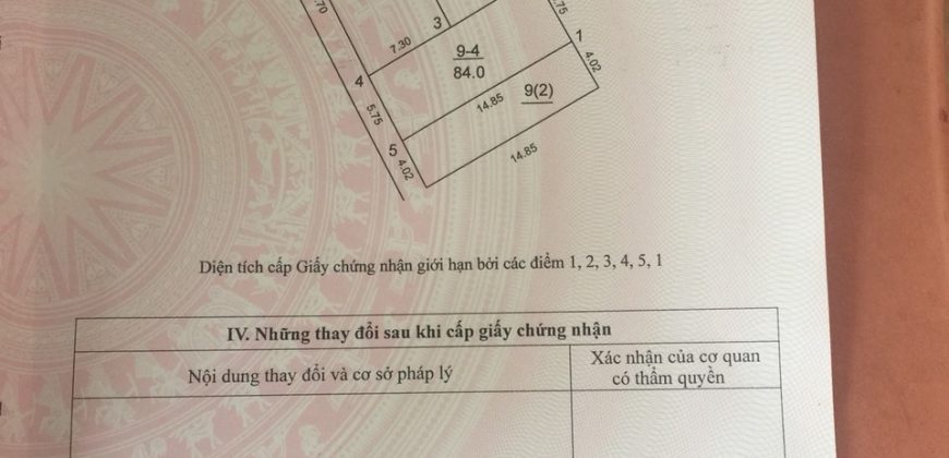 Chính chủ cần thanh khoản 84m đất Thái Bình ( trong đê ), Mai Lâm, Đông Anh