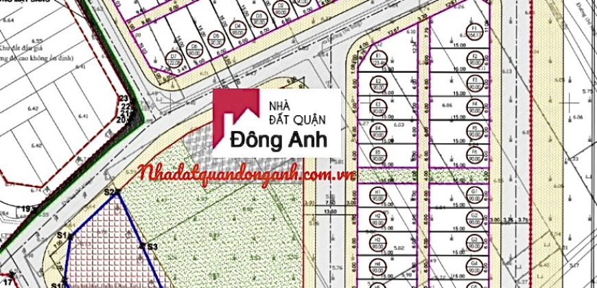 Bán đất đấu giá Dục Tú sát đường 60m cầu Tứ Liêm