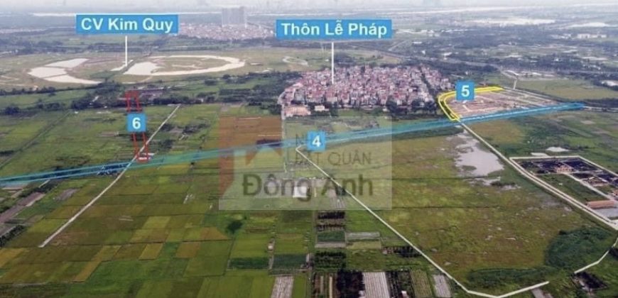 Sang nhượng lô góc xẻ khe 3 mặt thoáng mặt đường 25m đấu giá Tây Bắc – Lễ Pháp, Tiên Dương, Đông Anh