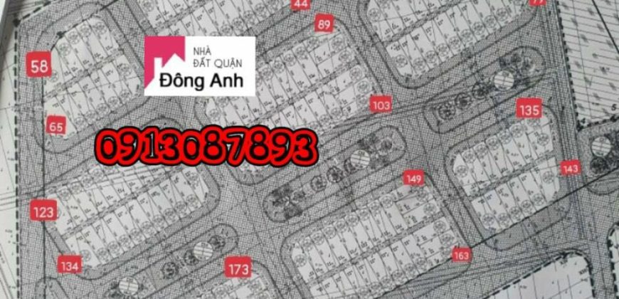 ĐẤT TÁI ĐỊNH CƯ X1 ĐÔNG HỘI, ĐÔNG ANH – MẶT ĐƯỜNG 25m nhìn thẳng sông NGŨ HUYỆN KHÊ