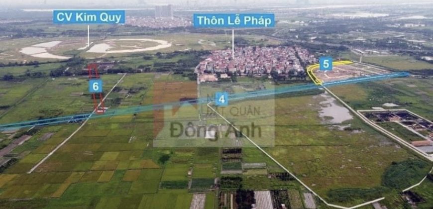 Sang nhượng lô góc xẻ khe 3 mặt thoáng View vườn hoa đấu giá Tây Bắc – Lễ Pháp , Tiên Dương , Đông Anh .