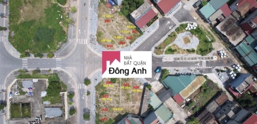 Chuyển nhượng lô góc 105m Tàm Xá – Đông Anh  Vị trí kinh doanh đường siêu to khủng lồ