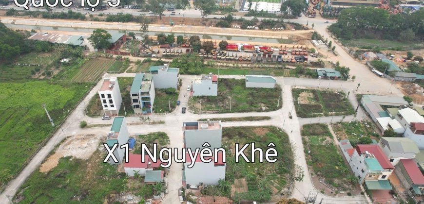 Bán đất đấu giá X1 Nguyên Khê, Đông Anh, Lô góc