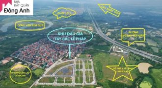 Chuyển nhượng lô góc view vườn hoa đấu giá Tây Bắc-Lễ Pháp , Tiên Dương, Đông Anh